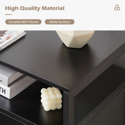 Black Office Filing Cabinet Mobile Printer Stand File Storage Drawer Wheels