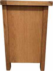 Oak 2 Drawer Bedside – Oakcroft Rustic Cabinet nightstand bedroom furniture new