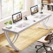 78.7'' Extra Long 2 Person Desk, Modern Office Computer Desk Study Writing Table