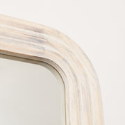 Light Wooden Arched Tall Wall & Leaner Mirror