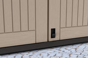 Large Keter MIDI Garden 880L Storage Box Beige Shed Outside Store Bike Bin Tool