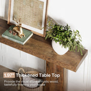 63-Inch Console Table, Farmhouse Narrow Entryway Sofa Table For Living Room