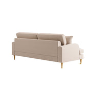 Beige Woven Fabric 4 Seater Sofa - Payton SOF214
