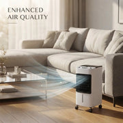 4L Portable Air Cooler Humidifier 65W with 3 Fan Speed, 3 Modes, 2 Ice Pack
