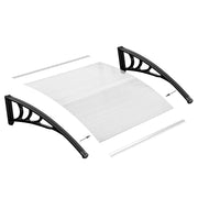 Door Canopy Awning Rain Shelter Front Back Porch Outdoor Shade Patio Roof Cover
