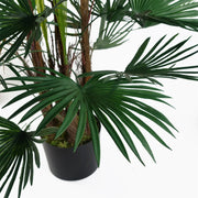 Artificial Fan Palm Tree 120cm Green Realistic Faux Indoor Home Office Decor