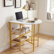 110 x 70 x 76 cm Folding Dining Table with 2 Side Panels