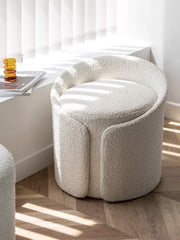 Dressing Table Stool Round Foot Stool Ottoman Bedroom Vanity Makeup Desk Chair