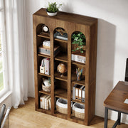 5-Tier Arched Bookshelf, 70.87'' Tall Modern Bookcase Freestanding Shelving Unit