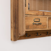 Wooden Glass Wall Cabinet