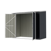 Garden Storage Shed Bike Metal Pent Tool House Galvanized Steel Storage Chest