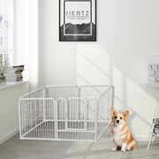 6 Panel Heavy Duty Pet Playpen Dog Puppy Exercise Fence Enclosure Indoor Outdoor