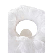 Fluffy Feather Tables Lamp Feather Shade Lampshade Bedside Night Light Gold Base