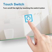 Illuminated Bathroom Mirror With LED light Bluetooth Shaver Socket Demister