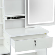 Dressing Table With Drawers Mirror Stool Set Makeup Desk Vanity Table Bedroom