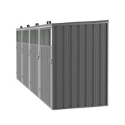 Large Wheelie Bin Storage Metal Store Cover Garden Rubbish Dustbin 4 Sheds House