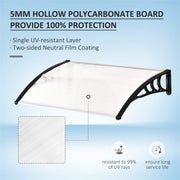 Door Canopy Awning Shelter Outdoor Porch Patio Front Back Window Roof Rain Cover