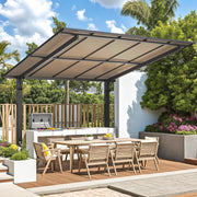 Metal Freestanding Hardtop Gazebo Aluminium Outdoor Pergola Waterproof for Patio