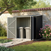 Garden Storage Shed Bike Metal Pent Tool House Galvanized Steel Storage Chest