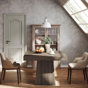 31.5-Inch Square Dining Table Farmhouse Small Kitchen Dinner Table for 4 People