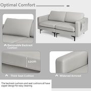 Modern Upholstered Loveseat Sofa 2-Seat Sofa Couch w/ Seat Cushions