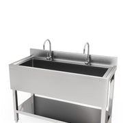 Commercial Sink Kitchen Stainless Steel Single Bowl Catering Hand Wash & Shelf