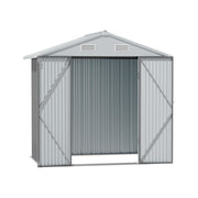 8 x 6ft Metal Garden Shed Waterproof Outdoor Bike Storage for Tool Organization