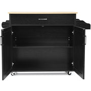 Kitchen Island Storage Trolley Rolling Cart Shelves Cupboard Cabinet Drawer Home