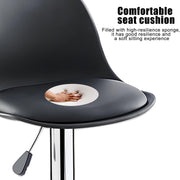 2PCS Bar Stools Adjustable Breakfast Swivel Gas Lift Chair Kitchen Cafe Pub Tool