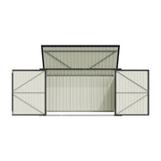 Galvanized Steel Garden Bicycle Storage Bike Tool House Outdoor Wheelie Bin Shed