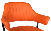 SET OF 2 PLUSH BAR STOOLS, GAS LIFT, BREAKFAST KITCHEN BAR PADDED ARMS & BACK