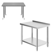 Commercial Catering Work Top Table Stainless Steel Bench Kitchen Food Storage