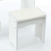 Dressing Table With Drawers Mirror Stool Set Makeup Desk Vanity Table Bedroom