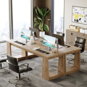 220cm Extra Long 2 Person Desk, Modern Large Office Computer Desk Writing Table
