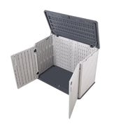 975L Max XL Large Garden Storage Shed Box Outdoor Bin Tool Multibox & Free Base