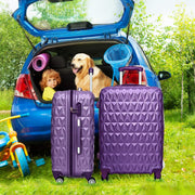 Hard Shell PC+ABS Cabin Suitcase 4 Wheel Travel Luggage Trolley Lightweight Case