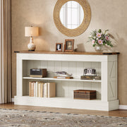 63-Inch Long Console Table Modern Narrow Entryway Table with Storage for Hallway