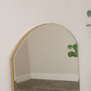 Large Full Length Frameless Arched Mirror - 47cm x 142cm