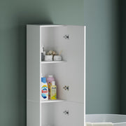 Bathroom Cabinet Cupboard Tall Free Standing Tallboy Storage Furniture 1900mm