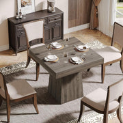 31.5-Inch Square Dining Table Farmhouse Small Kitchen Dinner Table for 4 People
