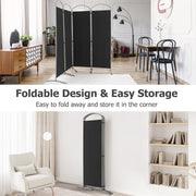 4 Panel 188cm Room Divider 188cm Folding Privacy Screen Portable Freestanding