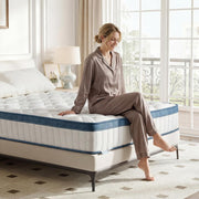 Double Mattress 135cm x190cm, 25cm Deep Memory Foam & Pocket Spring Mattress