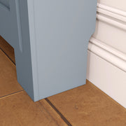 Large Radiator Cover Modern Grey Painted Cross Grill Wood Wall Cabinet Home UK