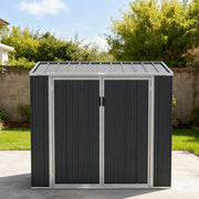 Garden Storage Shed Bike Metal Pent Tool House Galvanized Steel Storage Chest