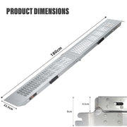 VEHICLE LOADING RAMP HEAVY DUTY 400KG CAPACITY FOLDING MOTORBIKE BIKE ACCESS