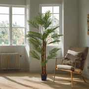 6ft Large Artificial Palm Tree Potted Realistic Fake Green Plant Indoor Outdoor