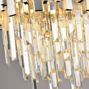 Luxury Crystal Chandelier for Dining Room,10 Lights Modern Crystal Pendant Light