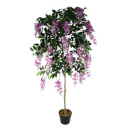 Artificial Light Pink Wisteria Tree 150cm Realistic Faux Indoor Home Office