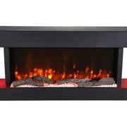 2kw Wall Mounted Electric Fireplace Fire Suite with 12 Colours LED Flame Effect