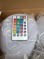 OMT Solar Powered LED Glowing Garden Stones 4 Pack Remote Control Colours
